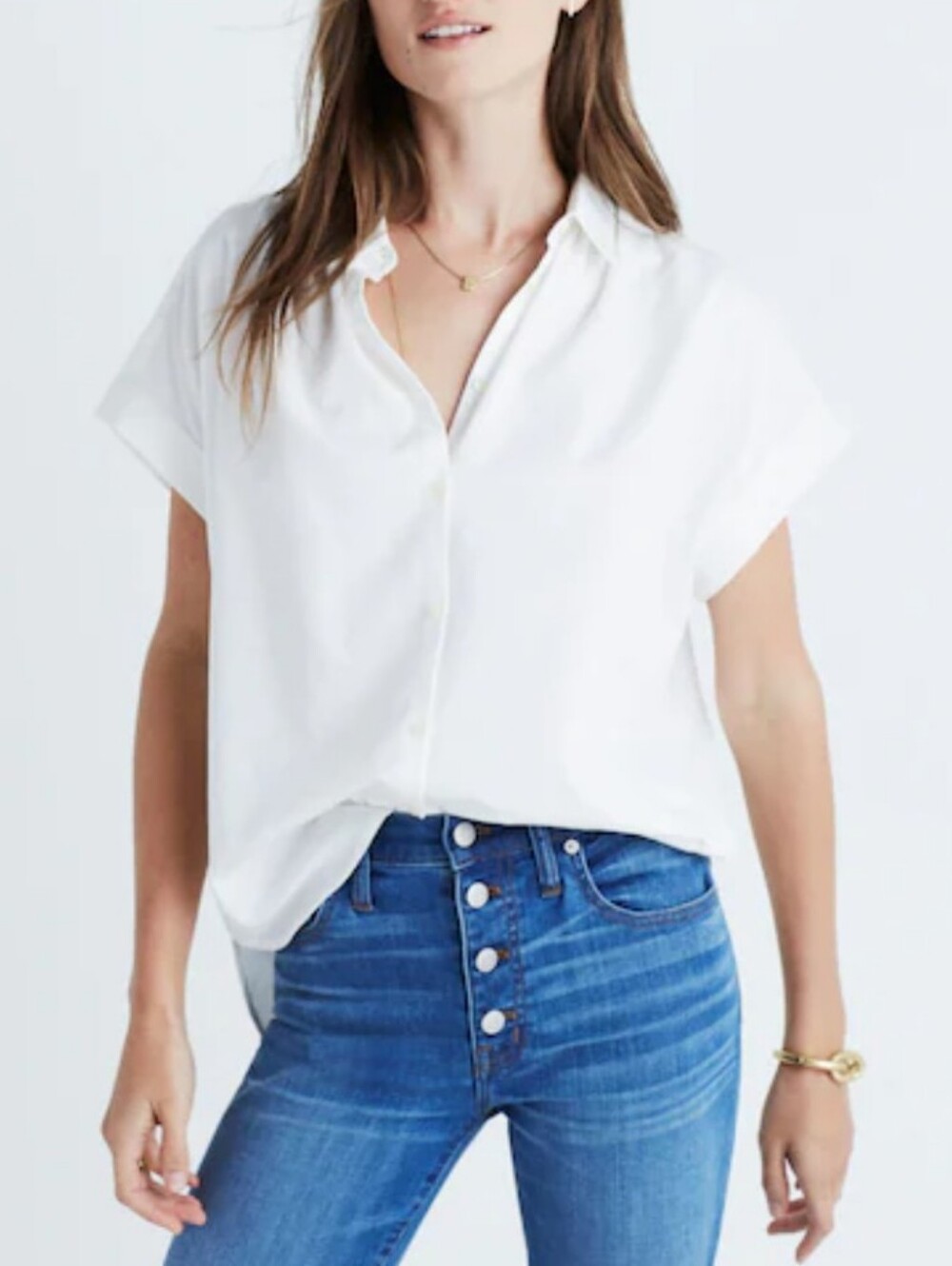 Madewell Central Shirt in Pure White